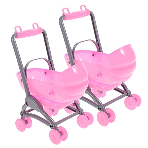 SOIMISS 2 Stück Simulierter Kinderwagen Babyspielzeug Babypuppenwagen Miniatur Kinderwagen Mini Spielzeuge Für Kinderzimmer Kinderwagen Mini Kinderwagen Kinderwagen von SOIMISS