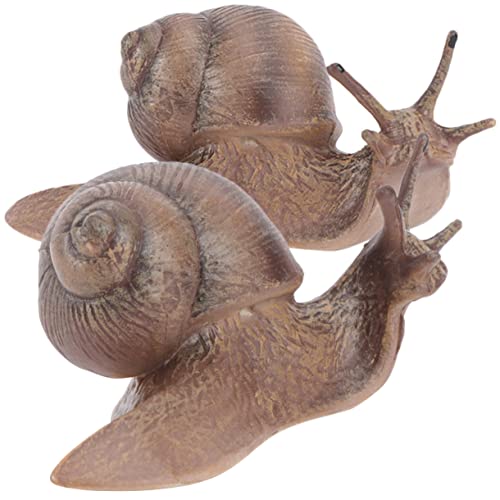 SOIMISS 2 Stück Simuliertes Schneckenmodell Gefälschte Schneckenfiguren Simulation Realistisch Kinderspielzeug Schneckendekoration Pädagogische Tierfiguren Plastik von SOIMISS