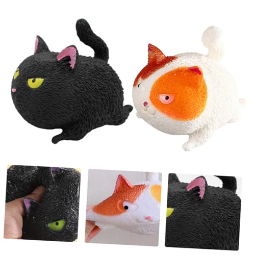 SOIMISS 2 Stück Stressabbau Katzenform aus Langlebigem TPR Weiches Quetschspielzeug für Erwachsene und Interaktives Fidget Toy für Büro Party und Geschenk in Dunkel und 2 Stück SOIMISS 2 Stück Stressabbau Katzenform aus Langlebigem TPR Weiches Quetschspielzeug für Erwachsene und Interaktives Fidget Toy für Büro Party und Geschenk in Dunkel und 2 Stück von SOIMISS