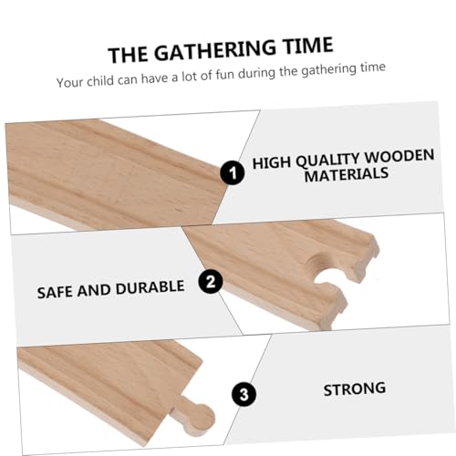 SOIMISS 2 Stück Teiliges Holz Bogen Assemble Train Track Pädagogisches DIY für Kreativität und Feinmotorik Sichere Materialien Einfache Montage von SOIMISS