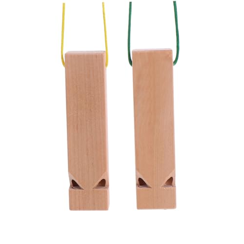 SOIMISS 2 Stück Teiliges Holz Zugpfeifen Musikinstrument Cartoon Zug Klang Holzpfeife für Mädchen Jungen Geburtstag Weihnachten Zufällige Farbe Zufällige Farbe von SOIMISS