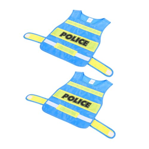 SOIMISS 2 Stück Teiliges Kinderkostüm Polizei Weste für Rollenspiele Cosplay Polizeikostüm für Jungen für Fasching Halloween und Kostümpartys SOIMISS 2 Stück Teiliges Kinderkostüm Polizei Weste für Rollenspiele Cosplay Polizeikostüm für Jungen für Fasching Halloween und Kostümpartys von SOIMISS