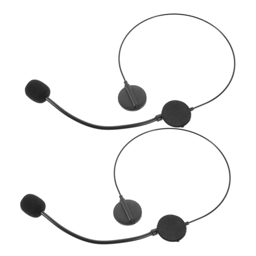 SOIMISS 2 Stück Teiliges Mikrofon Headset Prop Verstellbares Fake Kopfhörer Mikrofon für Rollenspiel Cosplay Party Accessoire für Jungen und Mädchen von SOIMISS