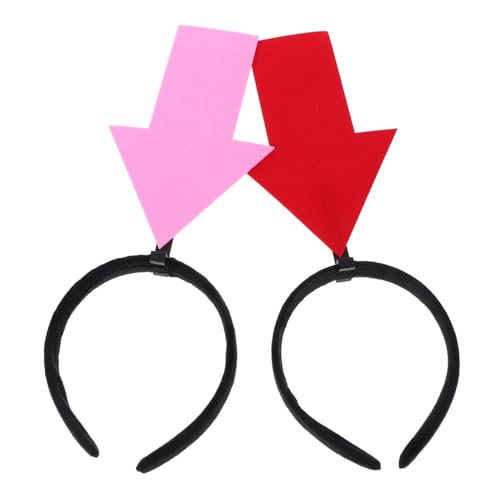 SOIMISS 2 Stück Teiliges Party Haarband Rot Kreatives Halloween Accessoire Leichter Kopfschmuck für Fotoshootings und Karneval Originelles Design für Themenpartys und Alltag von SOIMISS