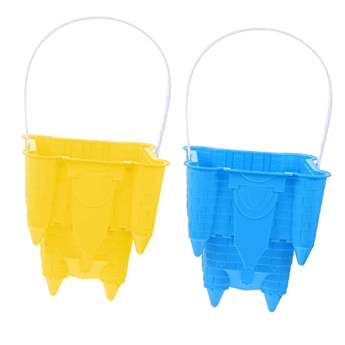 SOIMISS 2 Stück Teiliges Sandspielzeug Großer Dicker Burg Eimer aus Robustem Abs Umweltfreundlich Sicher für Outdoor Sandkasten Strand Spielspaß Farben Zufällig Zufällige Zufällige Farbe von SOIMISS