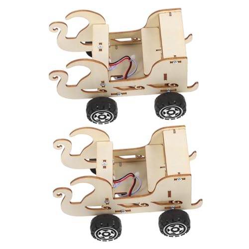 SOIMISS 2 Stück Teiliges Stem für DIY Holzmodell Auto mit Effizientem Schallsensor Wissenschaftliches Lernspielzeug zum Zusammenbauen Mechanisches und Elektronisches Experiment für Jungen von SOIMISS