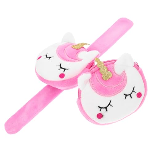 SOIMISS 2 Stück Unicorn Snap Slap Armband mit Münzfach für Mädchen Partygeschenk Weiches Hautfreundlich Vielseitig als Armband und Kleine Geldbörse für Geburtstags und Themenpartys von SOIMISS