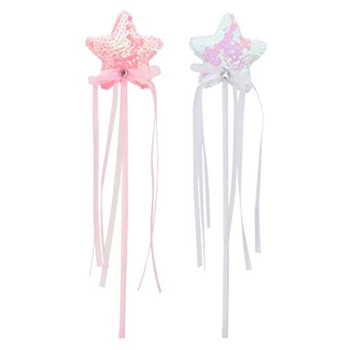 SOIMISS 2 Stück Zauberstab Herzen Design Glitzernde Feenstäbe für Sternenform für Bühnenaufführungen und Partys Weiß SOIMISS 2 Stück Zauberstab Herzen Design Glitzernde Feenstäbe für Sternenform für Bühnenaufführungen und Partys Weiß von SOIMISS