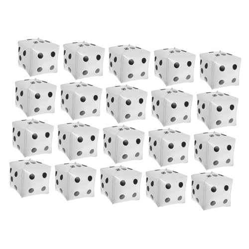SOIMISS 20 Stück Aufblasbare Aluminiumfolie Würfel Luftballons für Partydekoration Spielwürfel für Geburtstagsfeiern und Festivals SOIMISS 20 Stück Aufblasbare Aluminiumfolie Würfel Luftballons für Partydekoration Spielwürfel für Geburtstagsfeiern und Festivals von SOIMISS