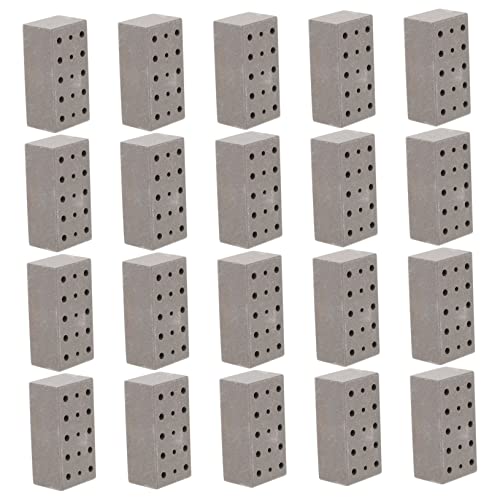 SOIMISS 20 Stück Mini-Steine Gartenarbeit gartenvliese bastelmaterial bastel Materialien Modellziegel miniatursteine ​​selber Machen Mikro-Landschaftsziegeldekor Mauerziegelmodell Ton von SOIMISS