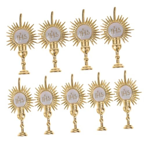 SOIMISS 20 Stück Religiöse Partyartikel Heiliges Licht Topper Dekorationen Religiöse Ornamente Erste J Kuchenaufsatz Religion Party Ornamente Religiöse Weihnachtsornamente Legierung von SOIMISS