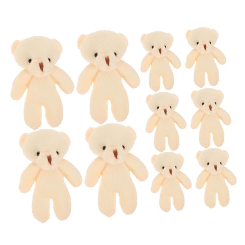 SOIMISS 20 Stück Teiliges Mini Bär Anhänger Weiche Kleine Plüschbären DIY Schlüsselanhänger und Dekorative Anhänger für Taschen Rucksäcke Gepäck Multifunktional und Langlebig von SOIMISS