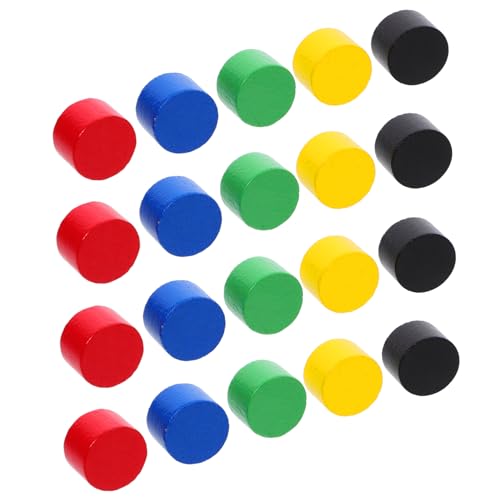 SOIMISS 20 Stück Teiliges Mini Holz Zylinder Schachfiguren Ersatzteile für Brettspiele Bunte Holzspielsteine für Familienspiele SOIMISS 20 Stück Teiliges Mini Holz Zylinder Schachfiguren Ersatzteile für Brettspiele Bunte Holzspielsteine für Familienspiele von SOIMISS