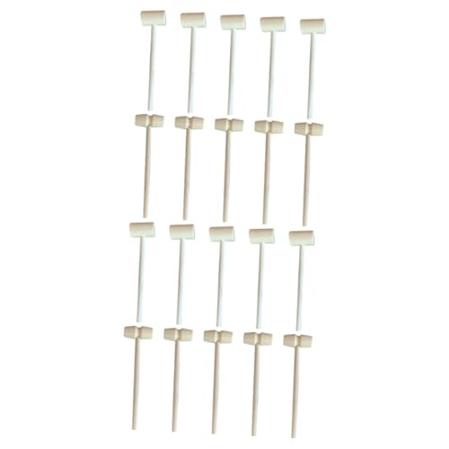 SOIMISS 20 Stück Teiliges Mini Holzhammer aus Natürlichem Holz Glatte Oberfläche ohne Grate Multifunktional als Kuchen Hämmer Robust und für Geburtstag und Outdoor Spaß von SOIMISS