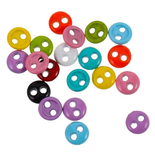 SOIMISS 20 Stück Teiliges Mini Puppenknöpfe aus Kunststoff Bunte Zwei Knöpfe für Puppenkleidung Einfache Befestigung Vielseitig für DIY Puppenmode Ausreichend Menge für Verschiedene SOIMISS 20 Stück Teiliges Mini Puppenknöpfe aus Kunststoff Bunte Zwei Knöpfe für Puppenkleidung Einfache Befestigung Vielseitig für DIY Puppenmode Ausreichend Menge für Verschiedene von SOIMISS