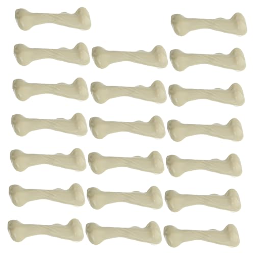 SOIMISS 20 Stück Teiliges Mini Skelettknochen aus Kunststoff Weiße Miniaturknochen für Halloween Deko Party Accessoires und DIY Bastelprojekte für Outdoor Skelett Dekoration und Gruselige von SOIMISS