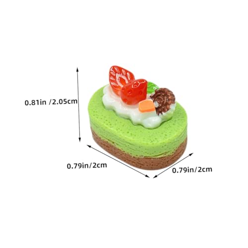 SOIMISS 20 Stück Teiliges Miniatur Kuchen aus Harz Lebensechte Mini Dessert Deko für Puppenhaus Küche Farbenfrohe Detailreiche Spielnahrung für DIY Rollenspiel und Fotorequisiten von SOIMISS
