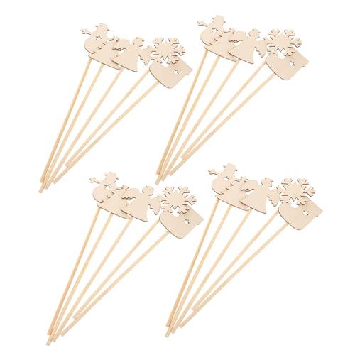 SOIMISS 20 Stück Teiliges Weihnachts Holz Magierstäbe für Unbemalte Elfen und Schneeflockenstäbe Weihnachtsbaum Schneemann Engel DIY Malspielzeug für Mädchen Geburtstags und SOIMISS 20 Stück Teiliges Weihnachts Holz Magierstäbe für Unbemalte Elfen und Schneeflockenstäbe Weihnachtsbaum Schneemann Engel DIY Malspielzeug für Mädchen Geburtstags und von SOIMISS