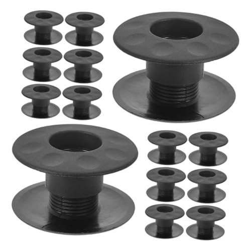 SOIMISS 20 Stück Zubehör Für Tischfußball Kickerlager Aus Kunststoff Tischfußball -rodbuchsen Foosball -stangenstützen Foosball -stabstabilisatoren Fußballlagerstangen Schwarz von SOIMISS