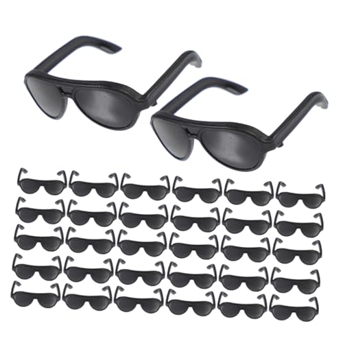 SOIMISS 200 Mini Puppen Sonnenbrillen aus Stabilem Kunststoff Kleine Schwarze Miniaturbrillen für Puppenhaus DIY und Rollenspiele als Puppenaccessoires und Kostümzubehör SOIMISS 200 Mini Puppen Sonnenbrillen aus Stabilem Kunststoff Kleine Schwarze Miniaturbrillen für Puppenhaus DIY und Rollenspiele als Puppenaccessoires und Kostümzubehör von SOIMISS