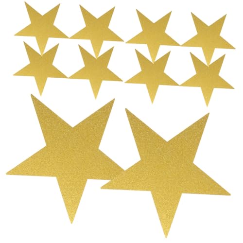 SOIMISS 24 Stück Glitzernde Papiersterne Metallic Gold Dekoration für Klassenräume Partys und Pinnwände Vielseitig Einsetzbar Kreatives Bastelmaterial für Hochzeiten und Geburtstagsfeiern von SOIMISS