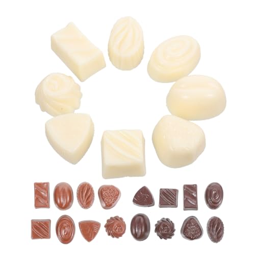 SOIMISS 24 Stück Künstliche Dessert Deko für Fensterdekoration Simulierte Schokolade für DIY Projekte und Tischdeko von SOIMISS