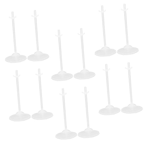 SOIMISS 24 Stück Puppe stehender Clip Puppe unterstützt gemacht Ständer für Puppen Figure Stand puppenzubehör Puppenunterstützung Displayhalter für Actionfiguren Plastik Transparent von SOIMISS