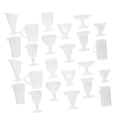 SOIMISS 24 Stück Puppenhaus Zubehör Mini Dessert Becher Realistische Miniatur Tassen für Puppenhaus Dekoration SOIMISS 24 Stück Puppenhaus Zubehör Mini Dessert Becher Realistische Miniatur Tassen für Puppenhaus Dekoration von SOIMISS