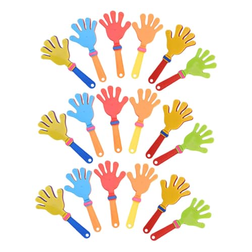 SOIMISS 24 Stück Teiliges Bunte Handklatscher Kunststoff Krachmacher für Sportveranstaltungen Partys Feierlichkeiten Robustes Klatschen und Interaktive Spiele von SOIMISS