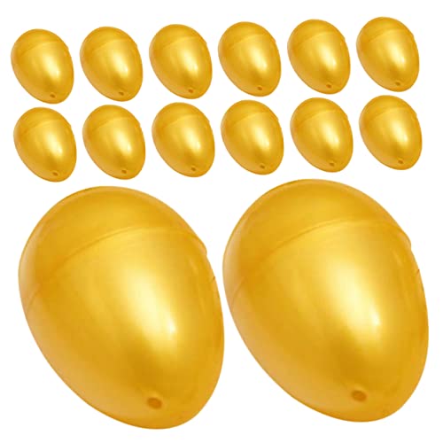 SOIMISS 24 Stück Teiliges Goldene Kunststoff Eier Leere Nachfüllbare Verpackung für Süßigkeiten und Kleine Wiederverwendbare Hohl Eier für Party Ostern und Verlosung SOIMISS 24 Stück Teiliges Goldene Kunststoff Eier Leere Nachfüllbare Verpackung für Süßigkeiten und Kleine Wiederverwendbare Hohl Eier für Party Ostern und Verlosung von SOIMISS