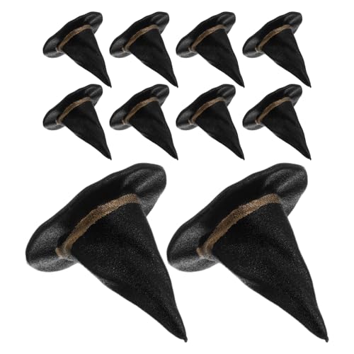 SOIMISS 24 Stück Teiliges Mini Hexenhüte aus Leichtem Material Handgefertigte Miniatur Hut Accessoires für Puppenhaus Flaschen und Partydeko für Halloween und Bastelprojekte von SOIMISS
