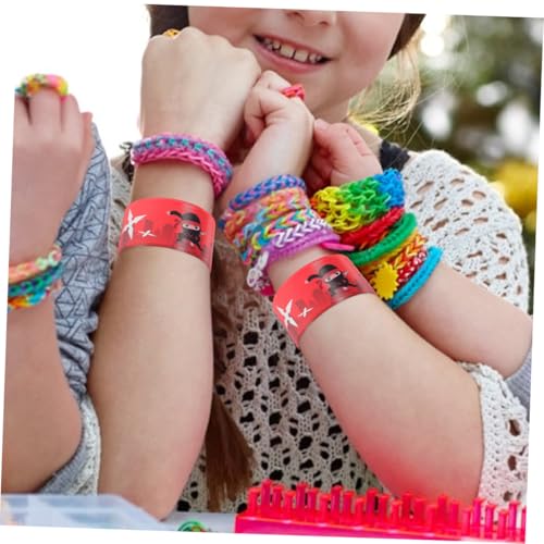 SOIMISS 24 Stück Teiliges Ninja Slap Armband Kreative Partygeschenke für Leicht und Kompakt mit Lebendigem Ninja motiv Stabiles Material für Kindergeburtstag und Festivals von SOIMISS