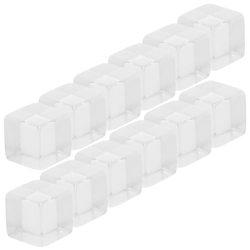 SOIMISS 24 Stück Teiliges Transparentes Acrylwürfel Klare Sechsseitige Würfel mit Abgerundeten Kanten DIY Spielwürfel für Bar Brettspiele und Partydekoration von SOIMISS