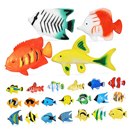SOIMISS 24 Stück Tropische Fisch Spielzeuge Kunststoff Fischmodelle für Bildungsspielzeug für Vorschulkinder für Strand und Aquarien Dekoration SOIMISS 24 Stück Tropische Fisch Spielzeuge Kunststoff Fischmodelle für Bildungsspielzeug für Vorschulkinder für Strand und Aquarien Dekoration von SOIMISS