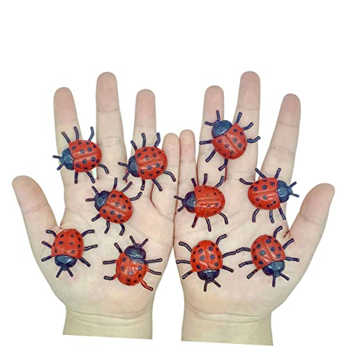 SOIMISS 25 Stück Marienkäfer Modellspielzeug Marienkäfer Figur Marienkäfer Für Marienkäfer Figur Simulation Marienkäfer Mini Marienkäfer Figur Marienkäfer Figur Für Garten von SOIMISS