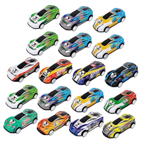 SOIMISS 25 Stück Mini -simuliertes Auto Klein Miniatur Autos Autodekor Für Den Desktop Desktop-Ornament Fahrzeugmodell Zurückziehen Desktop-Auto-Ornament Legierung von SOIMISS