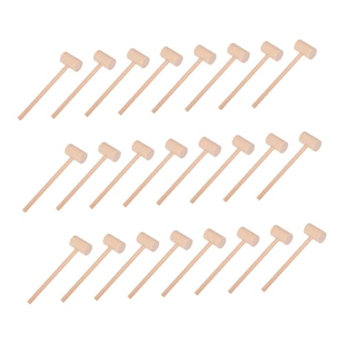 SOIMISS 25 Stück Teiliges Holzhammer Mini Holzmallets Naturholz für Krabben Hummer Muscheln Pädagogisches für Kreative Bastelspiele und Motorische SOIMISS 25 Stück Teiliges Holzhammer Mini Holzmallets Naturholz für Krabben Hummer Muscheln Pädagogisches für Kreative Bastelspiele und Motorische von SOIMISS