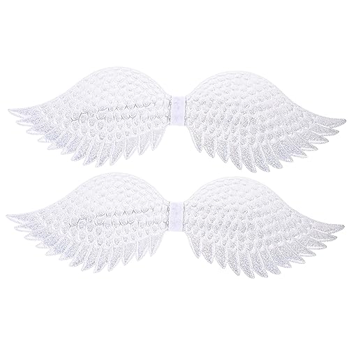 SOIMISS 2St Engelsflügel-Kleidung Märchen Halloween Flügelverzierung Feenflügel ausfallen Fotoshooting-Flügel Cosplay-Flügel Engelsflügel für Cosplay Engelsflügel-Requisite Tuch Silver SOIMISS 2St Engelsflügel-Kleidung Märchen Halloween Flügelverzierung Feenflügel ausfallen Fotoshooting-Flügel Cosplay-Flügel Engelsflügel für Cosplay Engelsflügel-Requisite Tuch Silver von SOIMISS