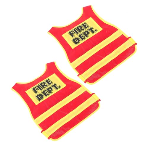 SOIMISS 2Stücke Feuerwehrweste für Cosplay Weiche und Bequeme Rollenspiel Kostüme für Jungen und Mädchen für Geburtstagsfeiern und Cosplay Events SOIMISS 2Stücke Feuerwehrweste für Cosplay Weiche und Bequeme Rollenspiel Kostüme für Jungen und Mädchen für Geburtstagsfeiern und Cosplay Events von SOIMISS
