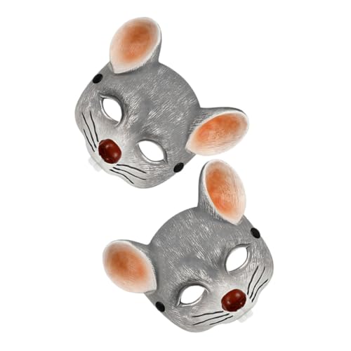 SOIMISS 2Stücke PU Mausmaske für Erwachsene Realistische Partymaske für Halloween Karneval Cosplay Bequemes Leichtes Design für Kostümveranstaltungen SOIMISS 2Stücke PU Mausmaske für Erwachsene Realistische Partymaske für Halloween Karneval Cosplay Bequemes Leichtes Design für Kostümveranstaltungen von SOIMISS