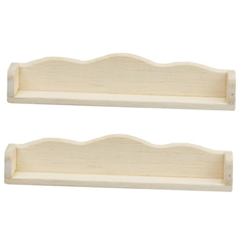 SOIMISS 2Stücke Wandregal aus Holz Unbemalt für Puppenhaus Dekoration für Miniaturszenen und Regalhalterung Robust und Leicht für Häuser SOIMISS 2Stücke Wandregal aus Holz Unbemalt für Puppenhaus Dekoration für Miniaturszenen und Regalhalterung Robust und Leicht für Häuser von SOIMISS