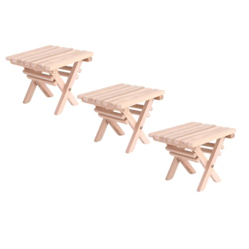 SOIMISS 3 STÜCKE Miniatur Klappbarer Holztisch Teiliges Puppenhaus Dekoration Handgefertigt Realistisches Design für Mini Häuser DIY Bastelprojekte Kindergarten SOIMISS 3 STÜCKE Miniatur Klappbarer Holztisch Teiliges Puppenhaus Dekoration Handgefertigt Realistisches Design für Mini Häuser DIY Bastelprojekte Kindergarten von SOIMISS