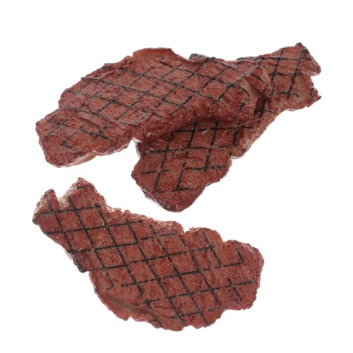 SOIMISS 3 STÜCKE Teiliges Künstliches Steak Modell Realistisches Fake Meat für Küchen und Restaurantdekoration Lebensmittelechtes Design für Vielseitige Anwendungen SOIMISS 3 STÜCKE Teiliges Künstliches Steak Modell Realistisches Fake Meat für Küchen und Restaurantdekoration Lebensmittelechtes Design für Vielseitige Anwendungen von SOIMISS
