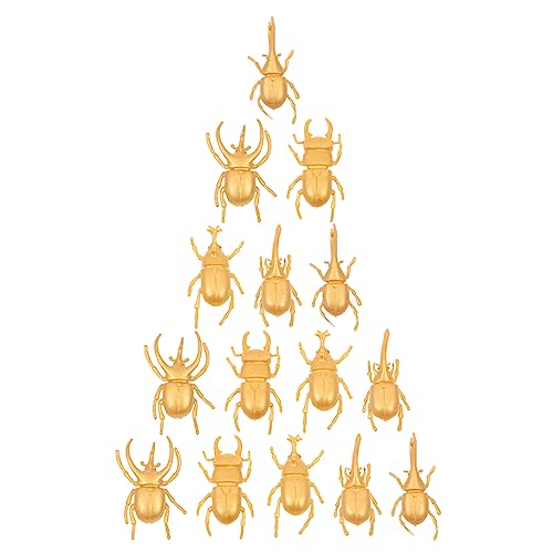 SOIMISS 3 Sätze Insektenmodell kinderspielzeug für Kid Toys spielzeuge Fälschung gefälschter Tiere Figur Tiere gefälschte Spielzeuge PVC Golden von SOIMISS