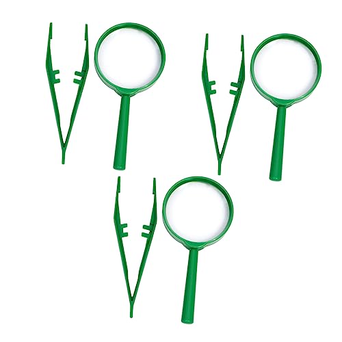 SOIMISS 3 Sätze Teilige Beobachtungsset mit Handlicher Lupe und Pinzette Leichtes Sicheres Kunststoff Entdeckerspielzeug für Mädchen Jungen Outdoor Camping Lernspielzeug SOIMISS 3 Sätze Teilige Beobachtungsset mit Handlicher Lupe und Pinzette Leichtes Sicheres Kunststoff Entdeckerspielzeug für Mädchen Jungen Outdoor Camping Lernspielzeug von SOIMISS