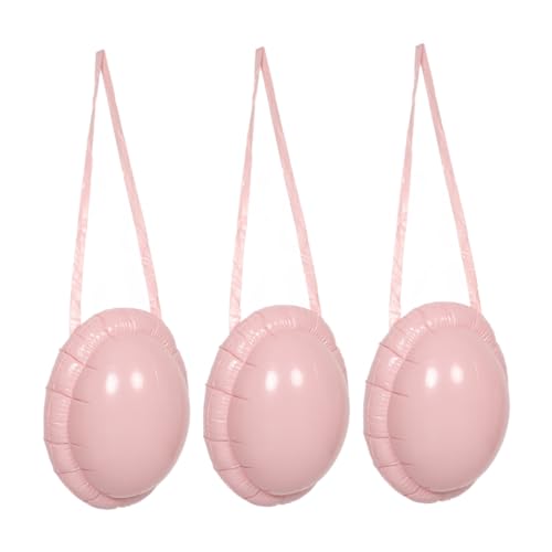 SOIMISS 3 Stück Aufblasbarer Weihnachtsmann Bauch PVC Fake Schwangerenbauch mit Nackenband Leichtes Karneval und Halloween Cosplay Zubehör für Party und Bühnenauftritte von SOIMISS
