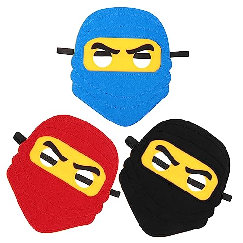 SOIMISS 3 Stück Cosplay Masken Weiche Filzmasken für Piraten für Halloween und Kinderfeste Elastisch Atmungsaktiv und Bequem Partyzubehör für Jungen von SOIMISS