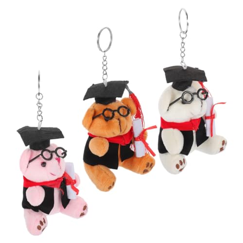 SOIMISS 3 Stück Doktor Bär Plüschtier Schlüsselanhänger Abschlussfeier Für Sie Grad Plüschbär Schlüsselanhänger Abschlussbär Schlüsselanhänger Mini Plüschbär Plüschbär Abschlussfeier SOIMISS 3 Stück Doktor Bär Plüschtier Schlüsselanhänger Abschlussfeier Für Sie Grad Plüschbär Schlüsselanhänger Abschlussbär Schlüsselanhänger Mini Plüschbär Plüschbär Abschlussfeier von SOIMISS