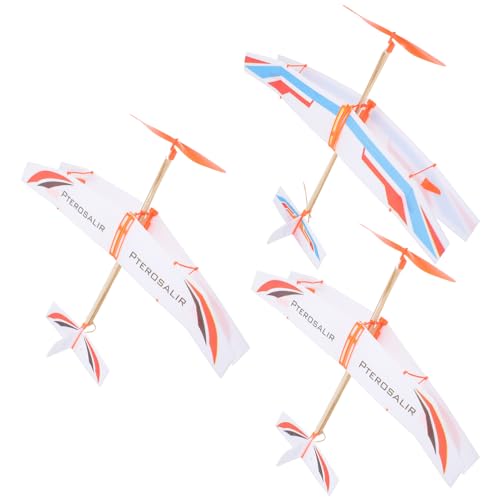 SOIMISS 3 Stücke Gummiband Flugzeugspielzeug Selbstgemacht Flugzeugmodell für Kinder Kreatives Lernspielzeug für Spiel und Erkundung SOIMISS 3 Stücke Gummiband Flugzeugspielzeug Selbstgemacht Flugzeugmodell für Kinder Kreatives Lernspielzeug für Spiel und Erkundung von SOIMISS