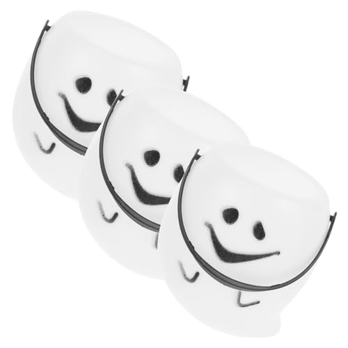SOIMISS 3 Stück Kürbis Süßigkeiteneimer für Halloween Handliche Candy mit Lebhaften Designs für Party Dekoration und Süßigkeitensammeln von SOIMISS